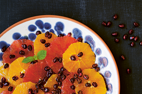 Apelsinsallad med granatäpple